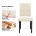 Sedia da pranzo trapuntata in similpelle nera/grigia/marrone/beige, set da 2