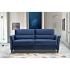 77.95  Mid Century Modern Upholstered Sloped Arms Living Room Sofa