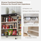 Mobile da cucina rustico blu/grigio/marrone/nero/bianco con ante a scomparsa e doppie porte scorrevoli, per 1 persona