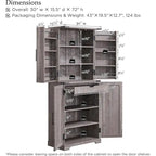 Mobile da cucina rustico blu/grigio/marrone/nero/bianco con ante a scomparsa e doppie porte scorrevoli, per 1 persona
