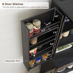 Mobile da cucina rustico blu/grigio/marrone/nero/bianco con ante a scomparsa e doppie porte scorrevoli, per 1 persona