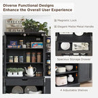 Mobile da cucina rustico blu/grigio/marrone/nero/bianco con ante a scomparsa e doppie porte scorrevoli, per 1 persona