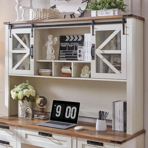 42  Farmhouse Desk Hutch, Only Match Afulyperfllc's Farmhouse Desk