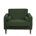 Poltrona d'Appoggio in Velluto a Coste, Stile Mid-Century, Singola o Set da 2