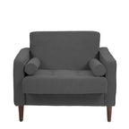 Poltrona d'Appoggio in Velluto a Coste, Stile Mid-Century, Singola o Set da 2