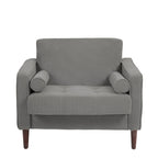 Poltrona d'Appoggio in Velluto a Coste, Stile Mid-Century, Singola o Set da 2
