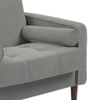 Poltrona d'Appoggio in Velluto a Coste, Stile Mid-Century, Singola o Set da 2