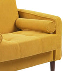 Poltrona d'Appoggio in Velluto a Coste, Stile Mid-Century, Singola o Set da 2