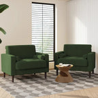 Poltrona d'Appoggio in Velluto a Coste, Stile Mid-Century, Singola o Set da 2