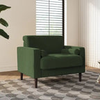 Poltrona d'Appoggio in Velluto a Coste, Stile Mid-Century, Singola o Set da 2