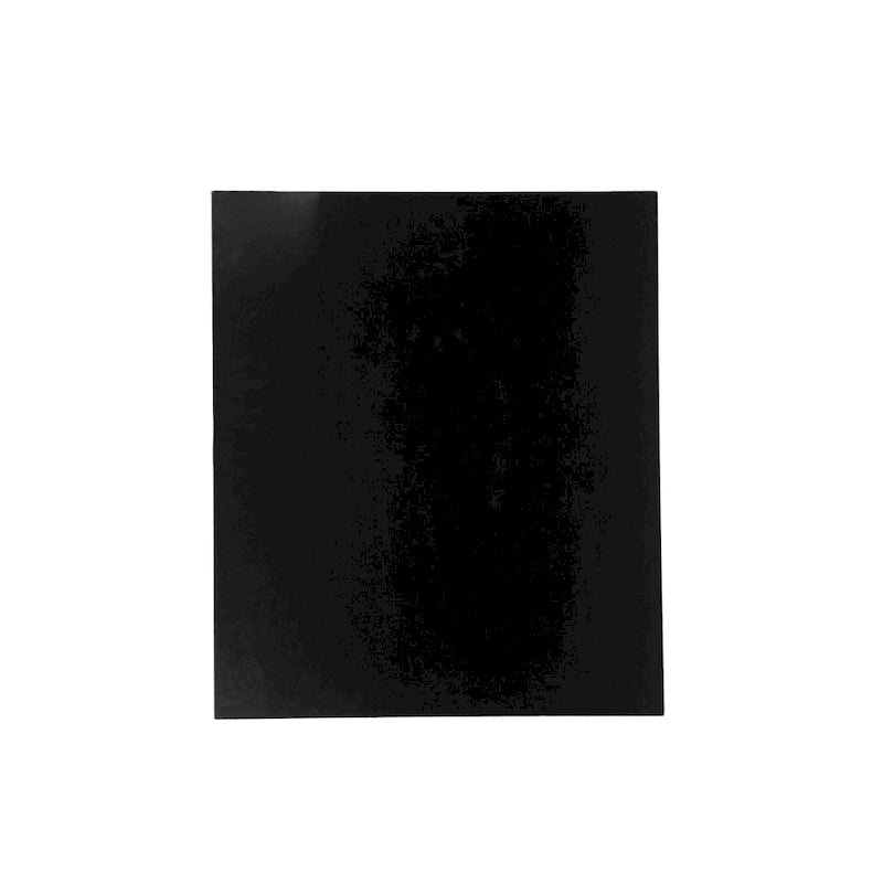Comodino bianco/nero in simil legno con cassetto, da una piazza