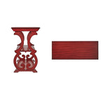Tavolo a Consolle intagliato in Legno – Rosso Bacca / Verde Salvia Antico / Rovere / Nero Antico