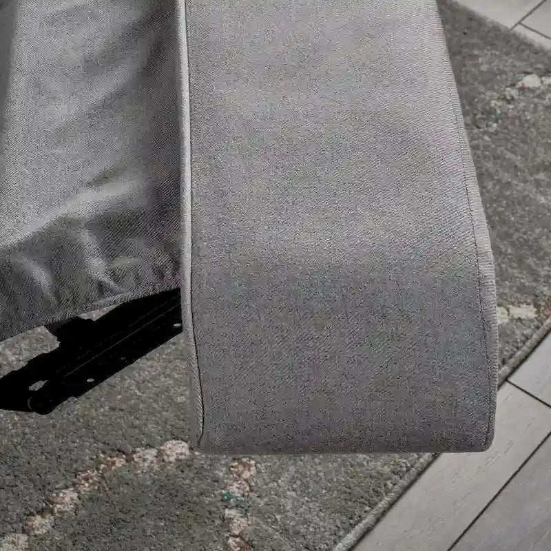 Poltrona reclinabile elettrica in tessuto trapuntato, multicolore, monoposto, gambe nere