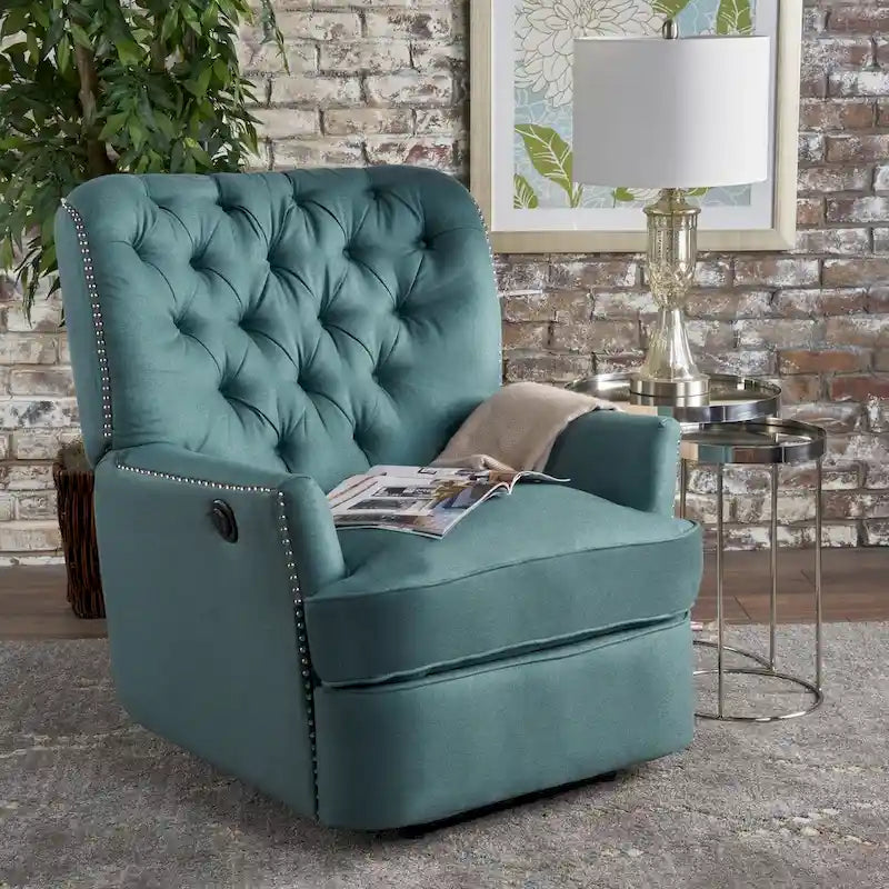 Poltrona reclinabile elettrica in tessuto trapuntato, multicolore, monoposto, gambe nere