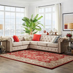 Gdansk 6-Seat L-Shaped Chesterfield Sectional Sofa