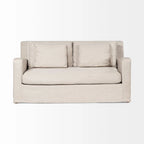 Divano Due Posti con Fodera Rimovibile – Beige / Grigio Ghiaccio / Grigio Antracite