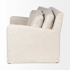 Divano Due Posti con Fodera Rimovibile – Beige / Grigio Ghiaccio / Grigio Antracite