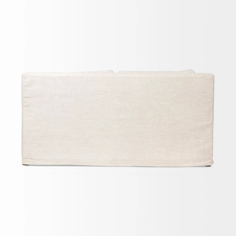 Divano Due Posti con Fodera Rimovibile – Beige / Grigio Ghiaccio / Grigio Antracite