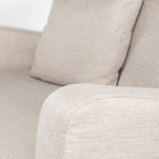 Divano Due Posti con Fodera Rimovibile – Beige / Grigio Ghiaccio / Grigio Antracite