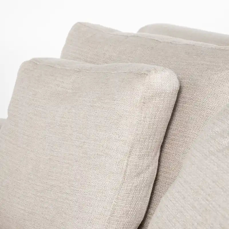 Divano Due Posti con Fodera Rimovibile – Beige / Grigio Ghiaccio / Grigio Antracite