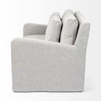 Divano Due Posti con Fodera Rimovibile – Beige / Grigio Ghiaccio / Grigio Antracite
