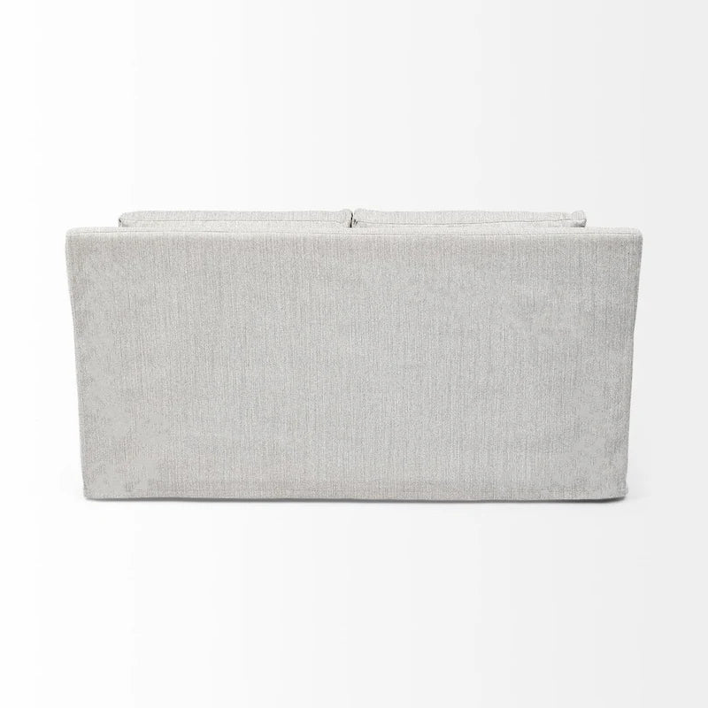 Divano Due Posti con Fodera Rimovibile – Beige / Grigio Ghiaccio / Grigio Antracite