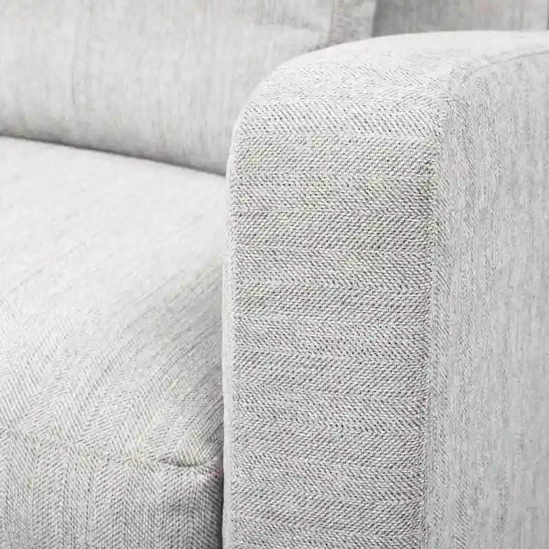 Divano Due Posti con Fodera Rimovibile – Beige / Grigio Ghiaccio / Grigio Antracite