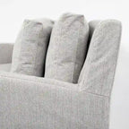 Divano Due Posti con Fodera Rimovibile – Beige / Grigio Ghiaccio / Grigio Antracite