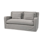 Divano Due Posti con Fodera Rimovibile – Beige / Grigio Ghiaccio / Grigio Antracite