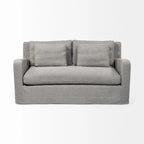 Divano Due Posti con Fodera Rimovibile – Beige / Grigio Ghiaccio / Grigio Antracite