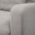 Divano Due Posti con Fodera Rimovibile – Beige / Grigio Ghiaccio / Grigio Antracite