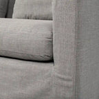 Divano Due Posti con Fodera Rimovibile – Beige / Grigio Ghiaccio / Grigio Antracite