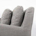 Divano Due Posti con Fodera Rimovibile – Beige / Grigio Ghiaccio / Grigio Antracite