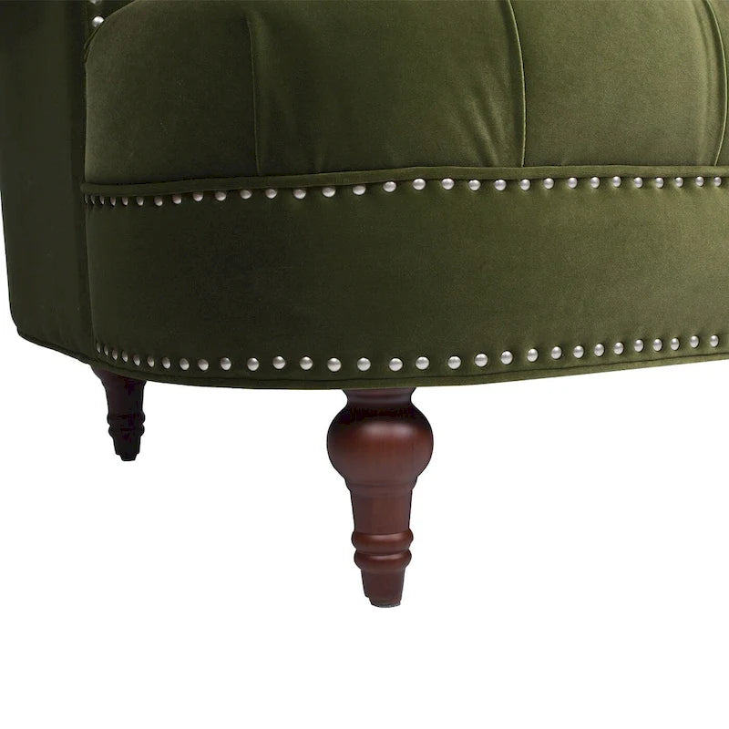 Divano Chesterfield in velluto con bottoni, a 3 posti, colori assortiti