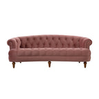 Divano Chesterfield in velluto con bottoni, a 3 posti, colori assortiti