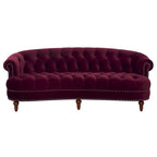 Divano Chesterfield in velluto con bottoni, a 3 posti, colori assortiti