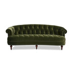 Divano Chesterfield in velluto con bottoni, a 3 posti, colori assortiti