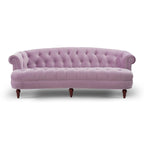 Divano Chesterfield in velluto con bottoni, a 3 posti, colori assortiti