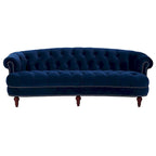Divano Chesterfield in velluto con bottoni, a 3 posti, colori assortiti