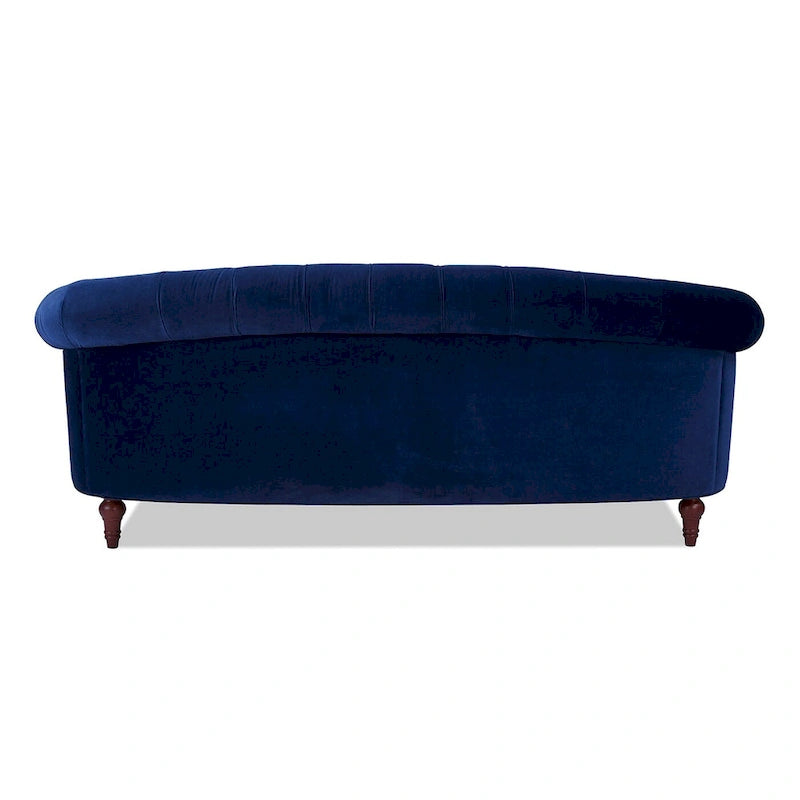 Divano Chesterfield in velluto con bottoni, a 3 posti, colori assortiti