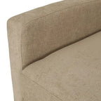Poltrona reclinabile pushback in tessuto marrone, stile contemporaneo, monoposto
