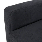 Poltrona reclinabile pushback in tessuto marrone, stile contemporaneo, monoposto
