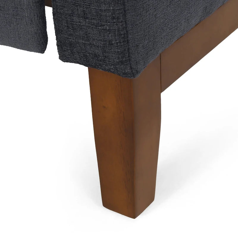 Poltrona reclinabile pushback in tessuto marrone, stile contemporaneo, monoposto