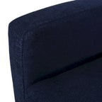 Poltrona reclinabile pushback in tessuto marrone, stile contemporaneo, monoposto