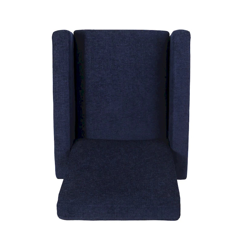 Poltrona reclinabile pushback in tessuto marrone, stile contemporaneo, monoposto