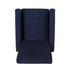 Poltrona reclinabile pushback in tessuto marrone, stile contemporaneo, monoposto