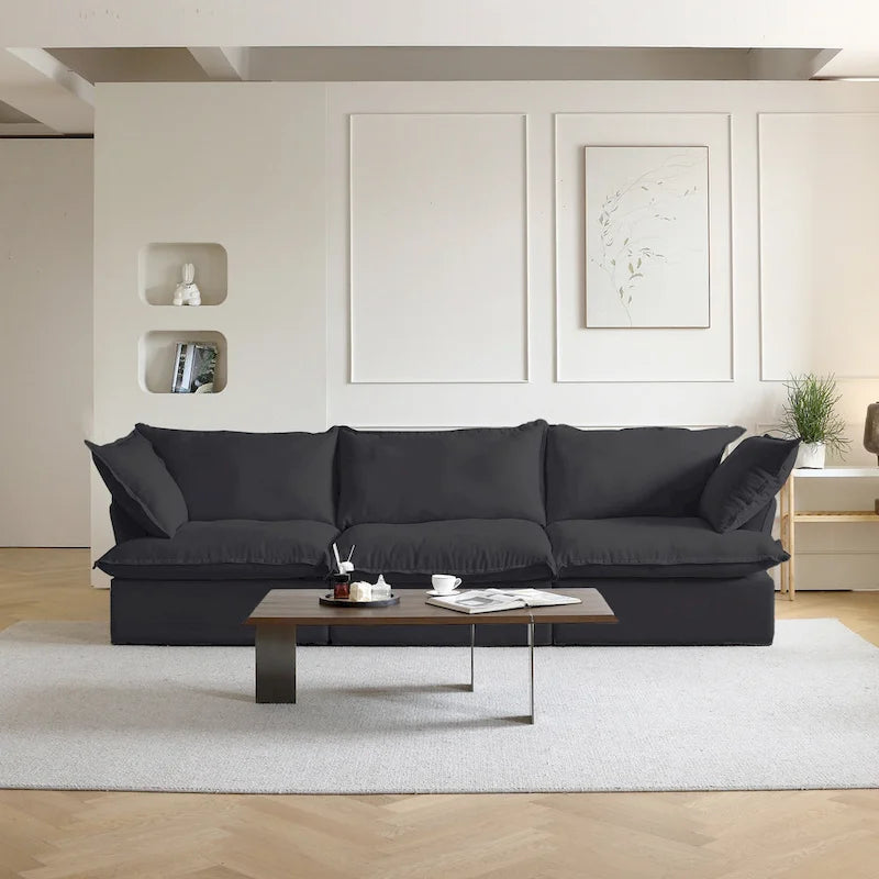 Divano componibile a L bianco / beige / nero, 2 / 3 / 4 posti
