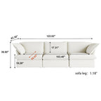 Divano componibile a L bianco / beige / nero, 2 / 3 / 4 posti