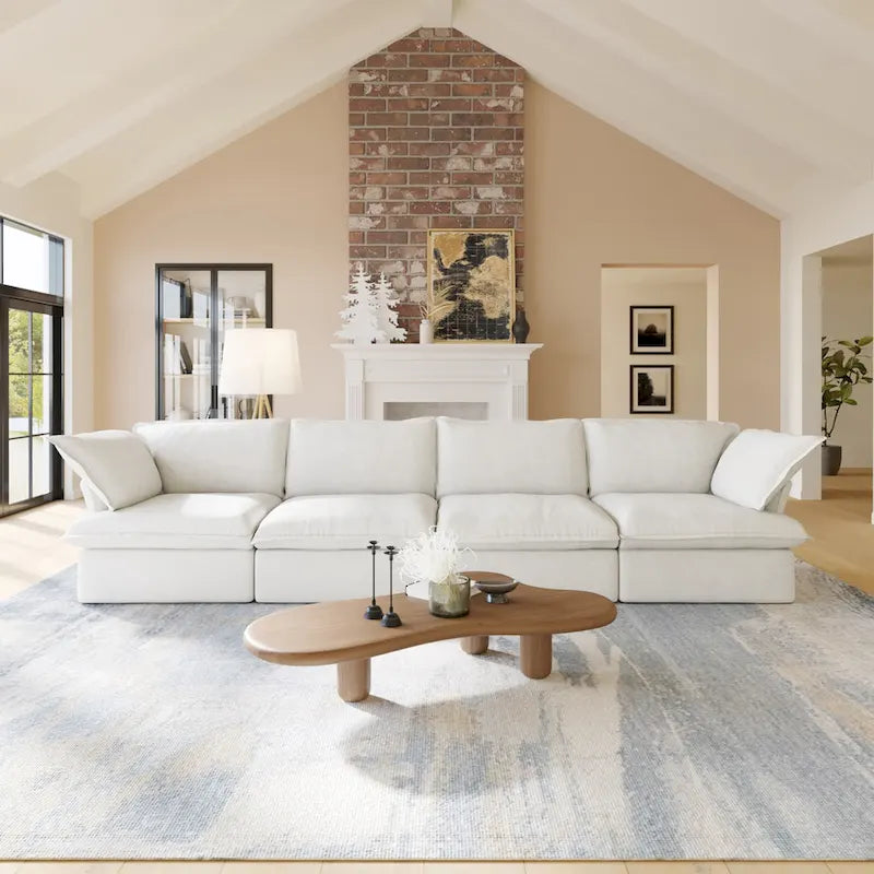 Divano componibile a L bianco / beige / nero, 2 / 3 / 4 posti