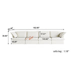 Divano componibile a L bianco / beige / nero, 2 / 3 / 4 posti